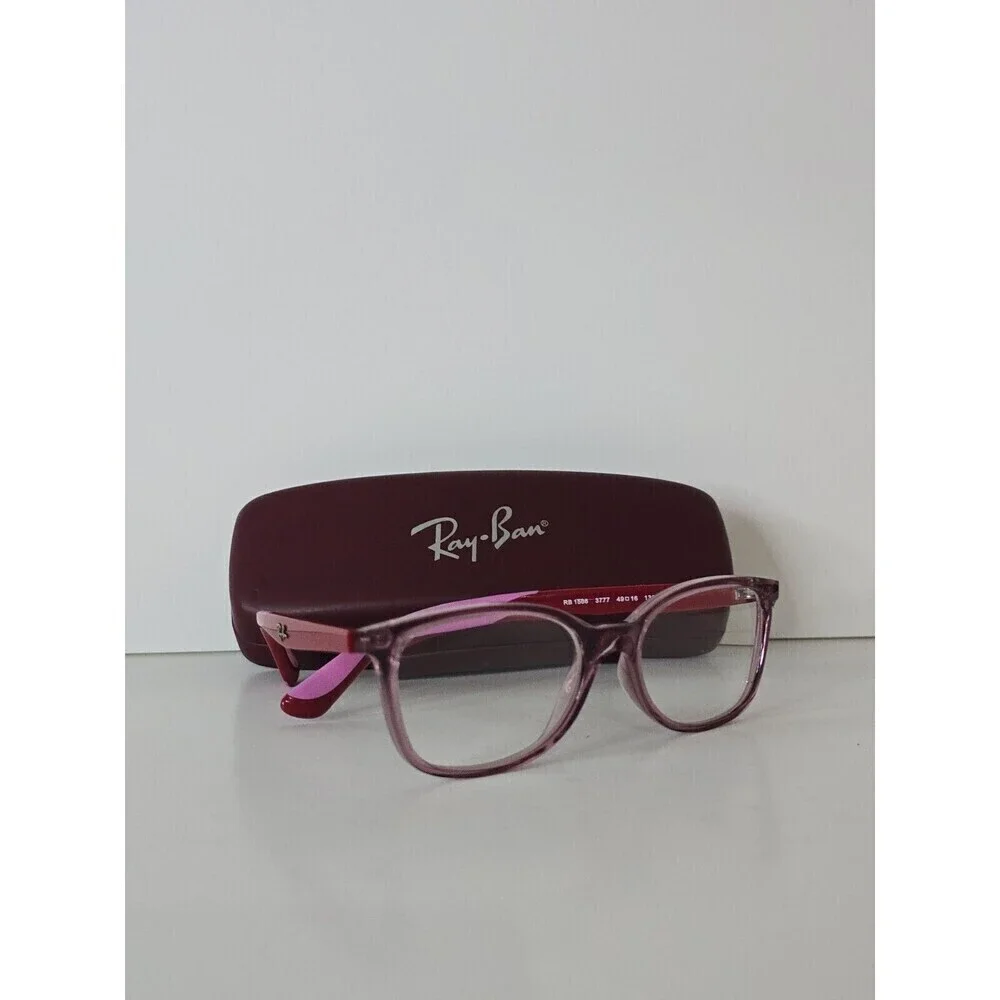Ray-Ban RB1586 Pink Crystal Eyeglasses 49-16-130 Youth Petite Designer Frames